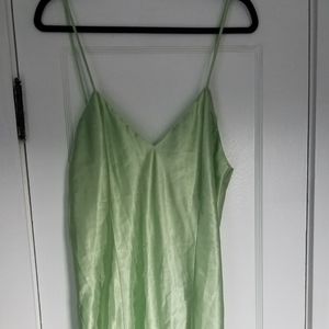 NY&Co Green Slip Dress Size L